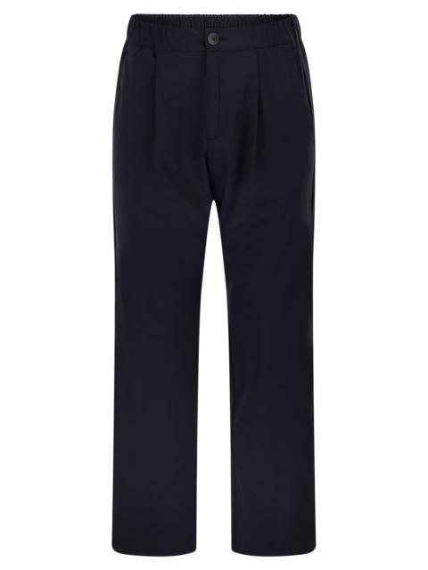 Herno Herno Men Stretch Techno-Nylon Jogger Trousers With Pleats