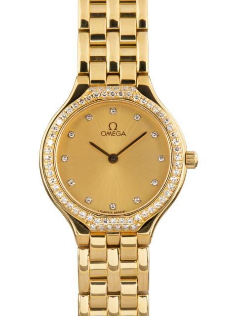 OMEGA OMEGA Yellow Gold De Ville Diamond Dial & Bezel