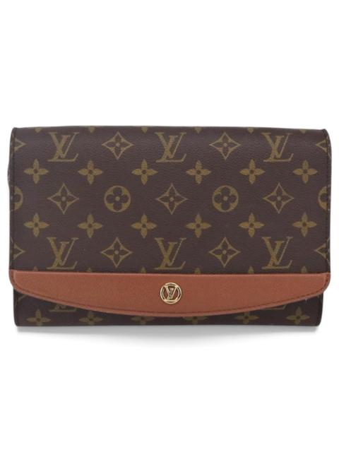 Louis Vuitton Bordeaux leather handbag