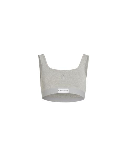 Marine Serre Moon Logo Stretched Jersey Sport Bra