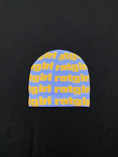 Rare Stray Rats Ratgirl No Cuff Knit Beanie Hat Light Blue