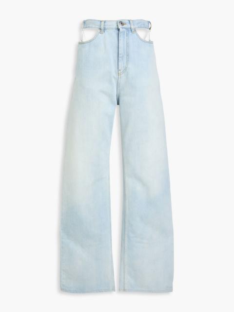 Maison Margiela Cutout high-rise wide-leg jeans