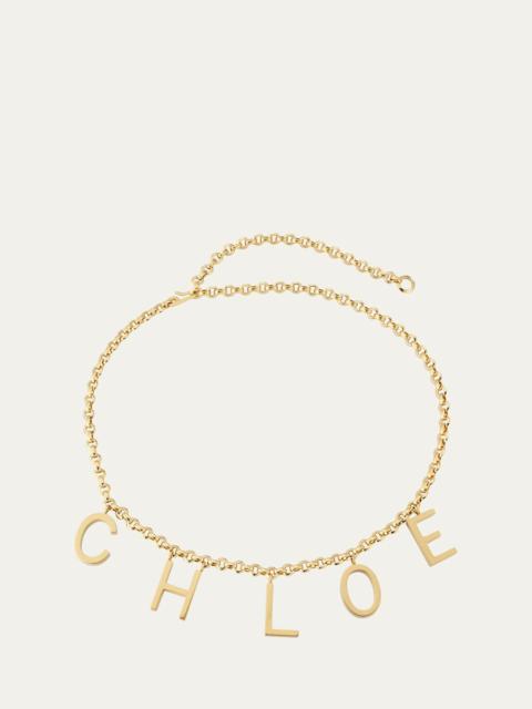 Chloé Logo Letters Belt