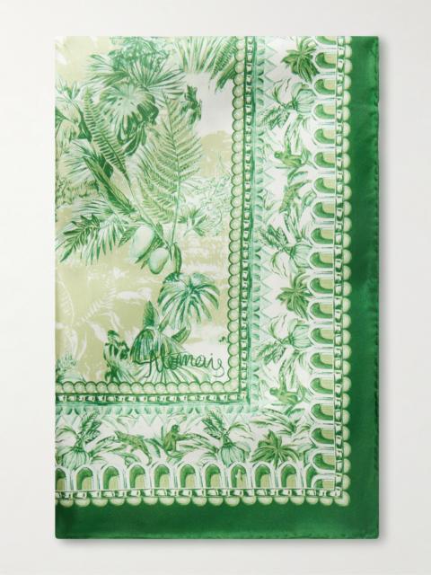 ALÉMAIS Sara Printed Silk-twill Scarf