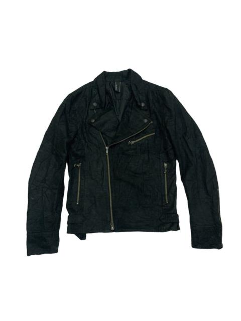 Other Designers Vintage - 🇯🇵Chil Deric II Double Collar Synthetic Leather Jacket