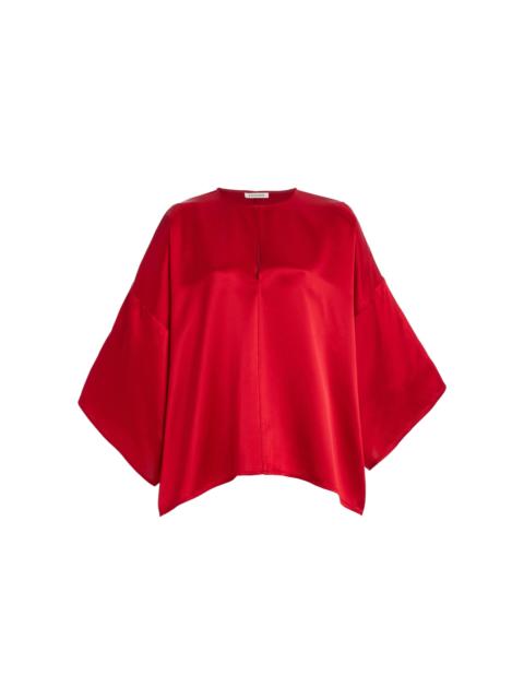 BY MALENE BIRGER Cicie Oversized Satin Top red