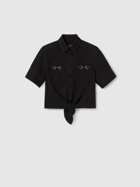 GUCCI Gucci Horsebit Denim Shirt
