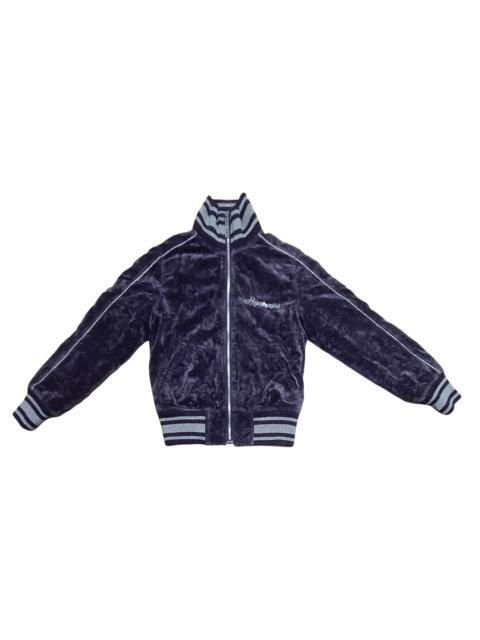 Hysteric Glamour HISTORIC GLAMOUR GIRL EMBROIDERED VELVET VARSITY JACKET