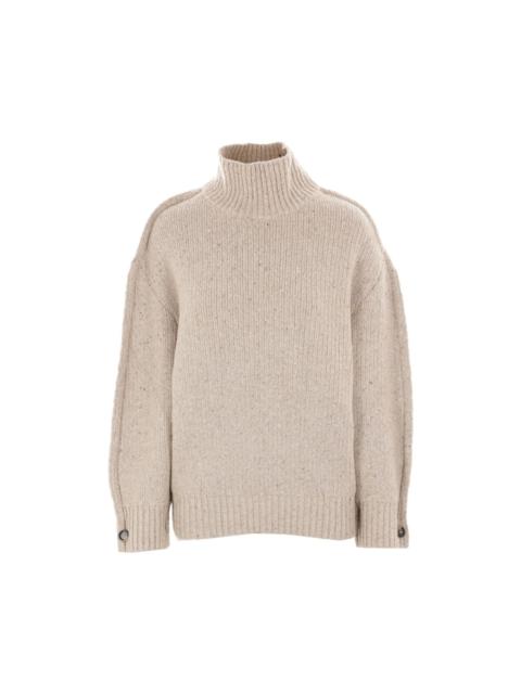 High Neck Ribbed Jumper