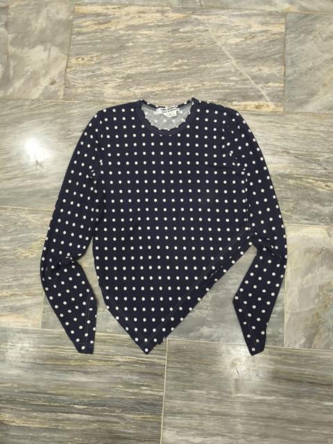 Comme Des Garçons COMME des GARCONS Dot Asymmetrical Long Sleeve T Shir