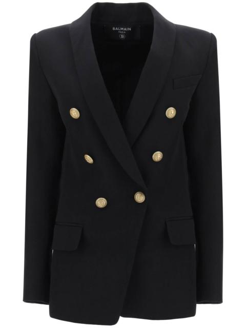 Balmain Double Breasted Jacket With Shaped Cut