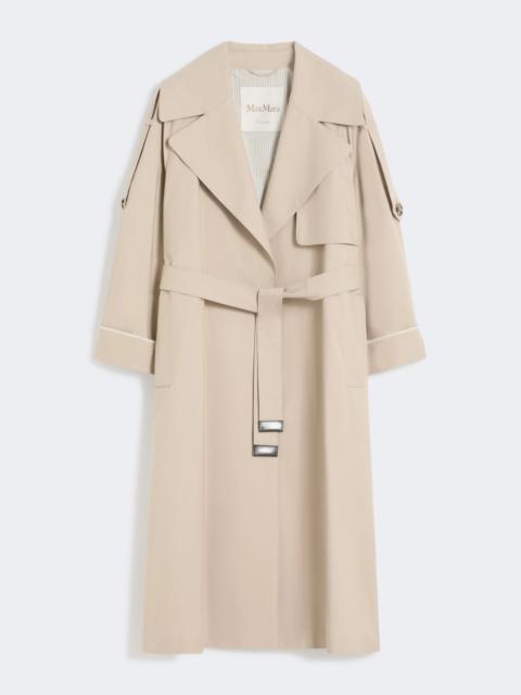 Max Mara Oversized water-repellent twill trench coat - SAND