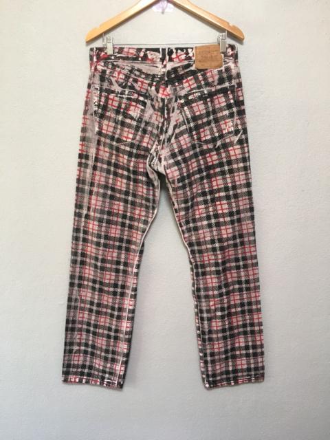 Other Designers Levi's × Vintage - Levi’s vintage 501 Vortex design paint tartan punks design