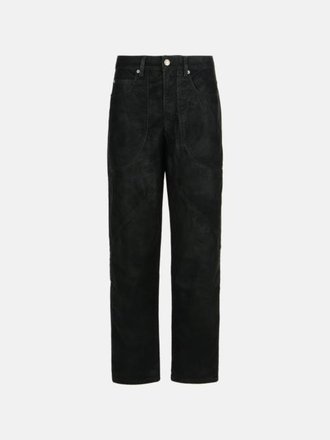 Isabel Marant Étoile 'KELVINA' BLACK FAUX LEATHER PANTS