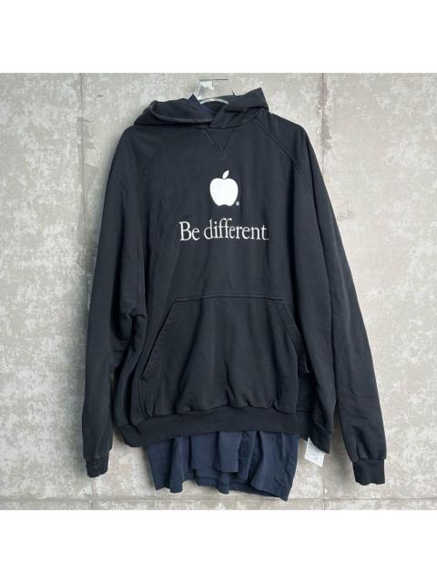 BALENCIAGA Balenciaga Apple Be Different Fake Two-Piece Hoodie