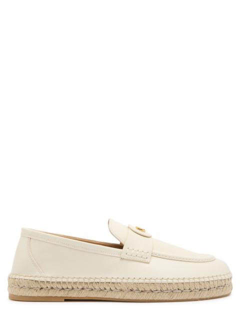 Valentino Garavani Palm Avenue Leather Espadrille Loafers
