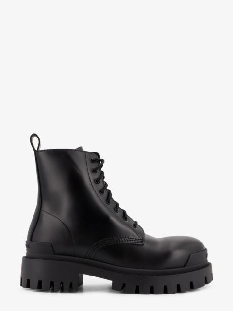 BALENCIAGA Balenciaga Men Leather Boots With Maxi Rubber Sole