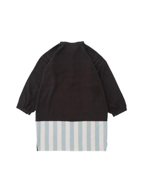 visvim LONG SHIRT OP STRIPES BLACK