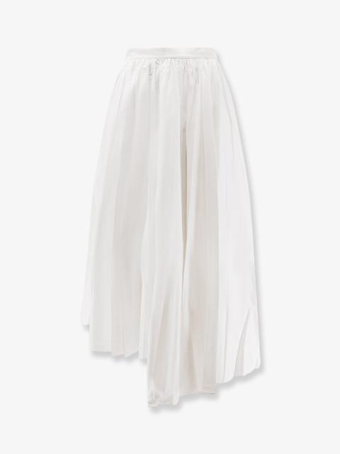 self-portrait Self-Portrait Asymmetrical Cotton Skirt White