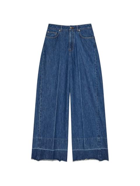 Givenchy Givenchy Women Wide-Leg Denim Cotton Jeans