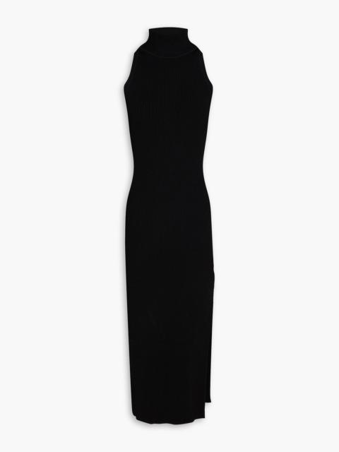 VERONICA BEARD Briggita ribbed-knit midi dress