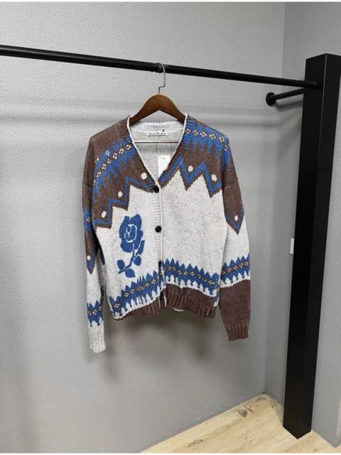 Acne Studios Acne Studios Jacquard Wool Cardigan 