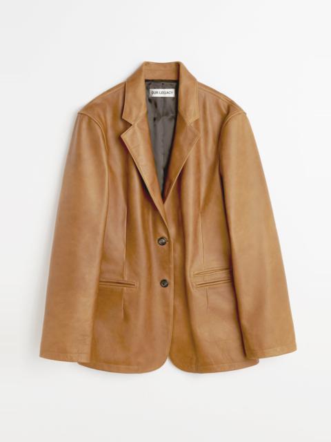 Our Legacy Opening Blazer Burnt Sugar Leather
