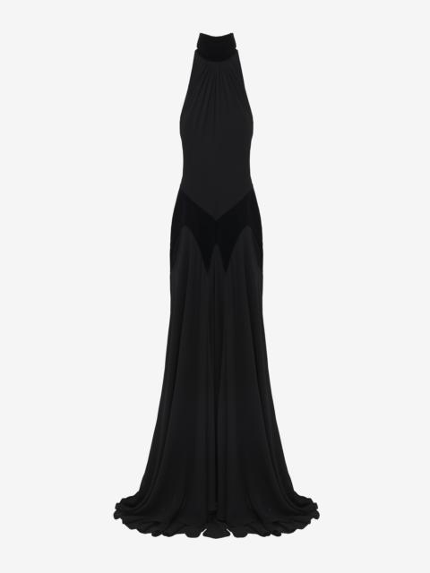 Alexander McQueen Silk Georgette Evening Dress