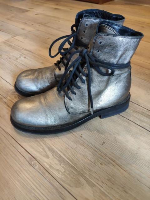 Ann Demeulemeester GRAIL! ARCHIVE! AW2006 silver metallic boots