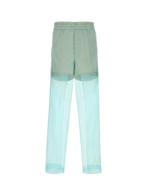 Dries Van Noten Light blue organza Pendo pant