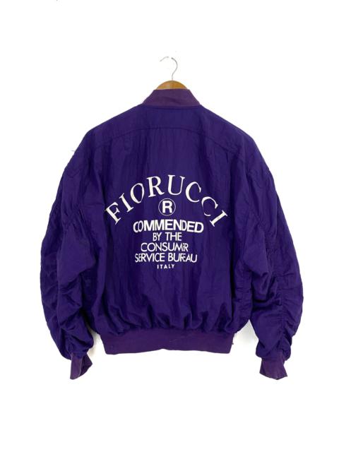 Other Designers Fiorucci - Vintage Fiorucci Bomber Jacket Big Logo Rare Color Design