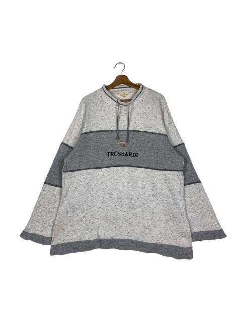 Other Designers Vintage - TRUSSARDI Embroidery Big Logo Pullover Jumper #1493-C67