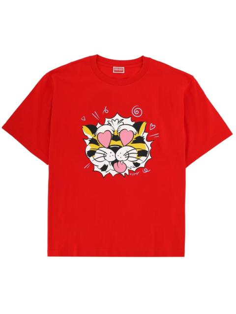 KENZO COTTON KENZO WILD TIGER T-SHIRT