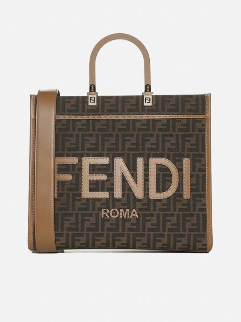 FENDI Fendi Sunshine FF jacquard medium tote bag