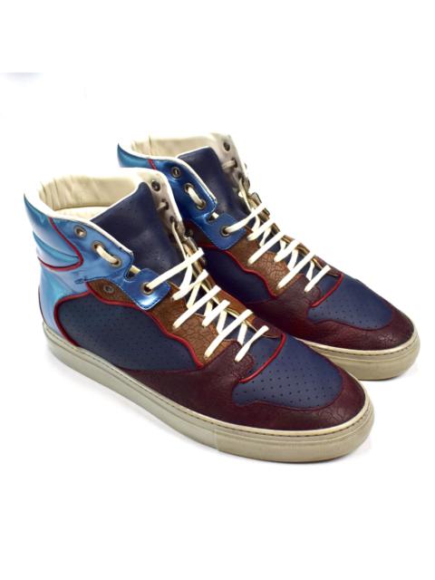 BALENCIAGA Balenciaga Multi Material High Top Dunk Sneakers