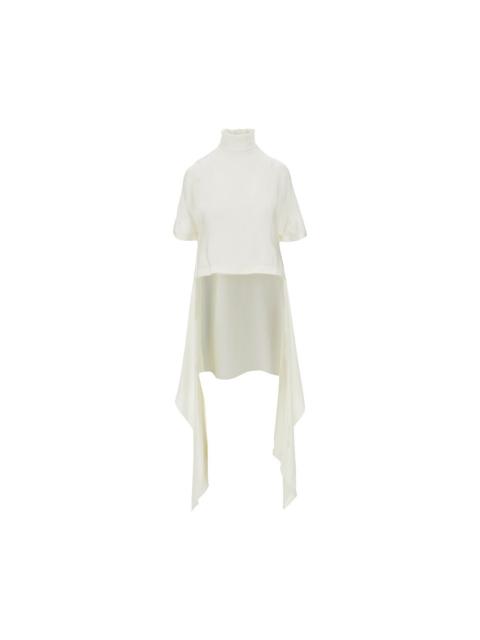 Alaïa Alaia Cady Asymmetrical Top White