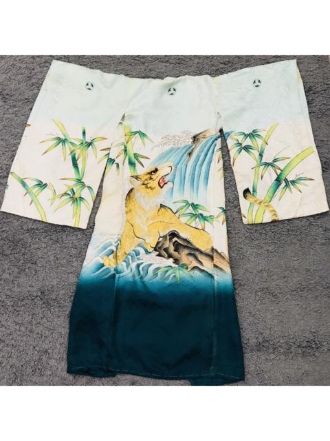 Other Designers Japanese Brand - ADORABLE SUKAJAN TIGER DESIGN KIMONO