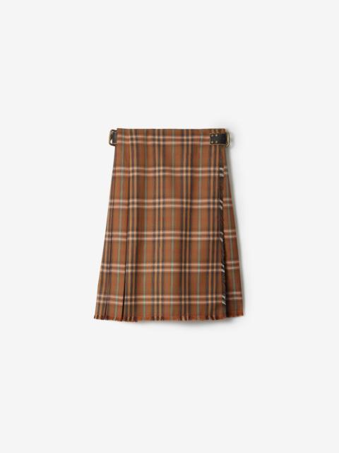 Burberry Check Wool Kilt