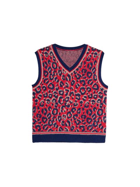 adidas adidas Wales Bonner Knit Vest Collegiate Navy Magic Beige Better Scarlet