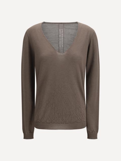 Rick Owens Temple Extreme Sweater with V-neck
