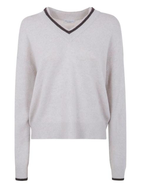 Brunello Cucinelli Cashmere V Neck Sweater