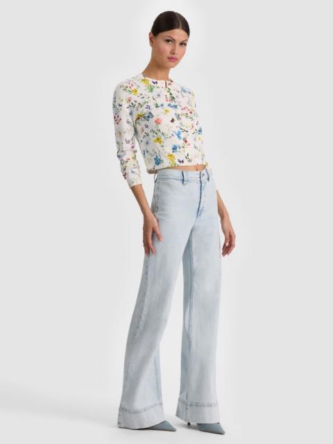 Alice + Olivia CARSON PRINTED CARDIGAN