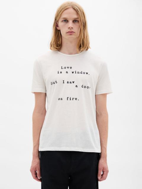 Ann Demeulemeester Baptist ''Love is a Window'' Standard T