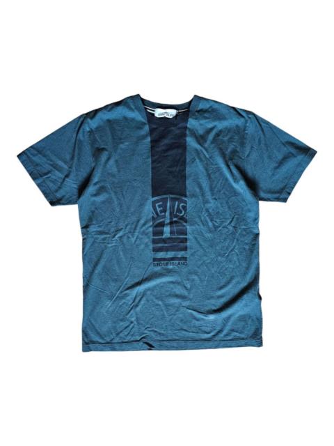 Stone Island Mosaic Print T-Shirt 77152NS83 in Dark Green size Large $205