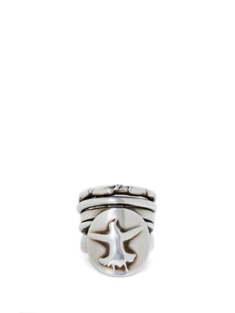 Ann Demeulemeester Mossa Flying Bird Stacked Ring