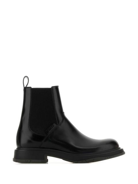 GUCCI Gucci Men Black Leather Ankle Boots