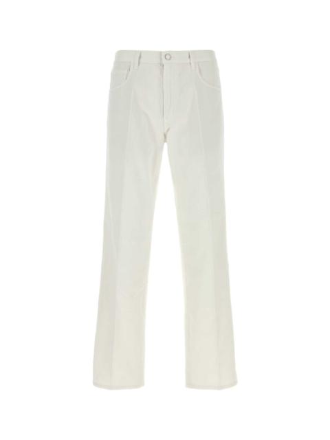 Prada Chalk Cotton Pant