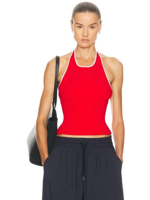 ST. AGNI Fine Line Halter Top