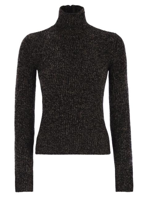 Max Mara Maxmara Women Azulene1234 - Wool And Cashmere Mouliné Turtleneck Jumper