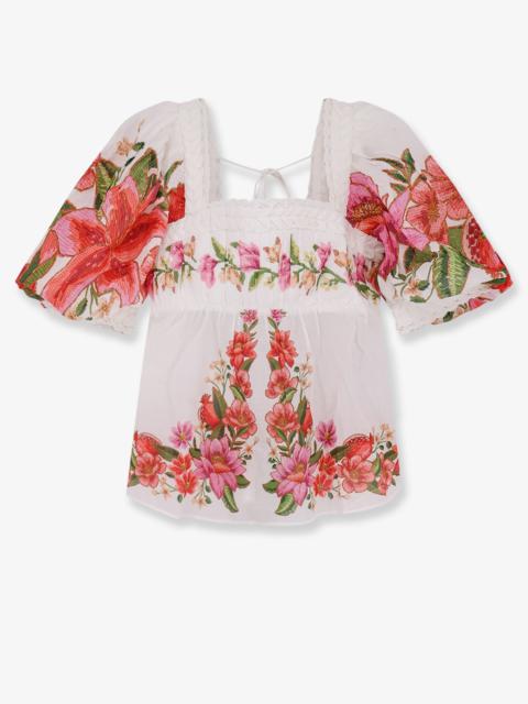 FARM RIO - Farm Rio Cotton Shirt With Floral Print